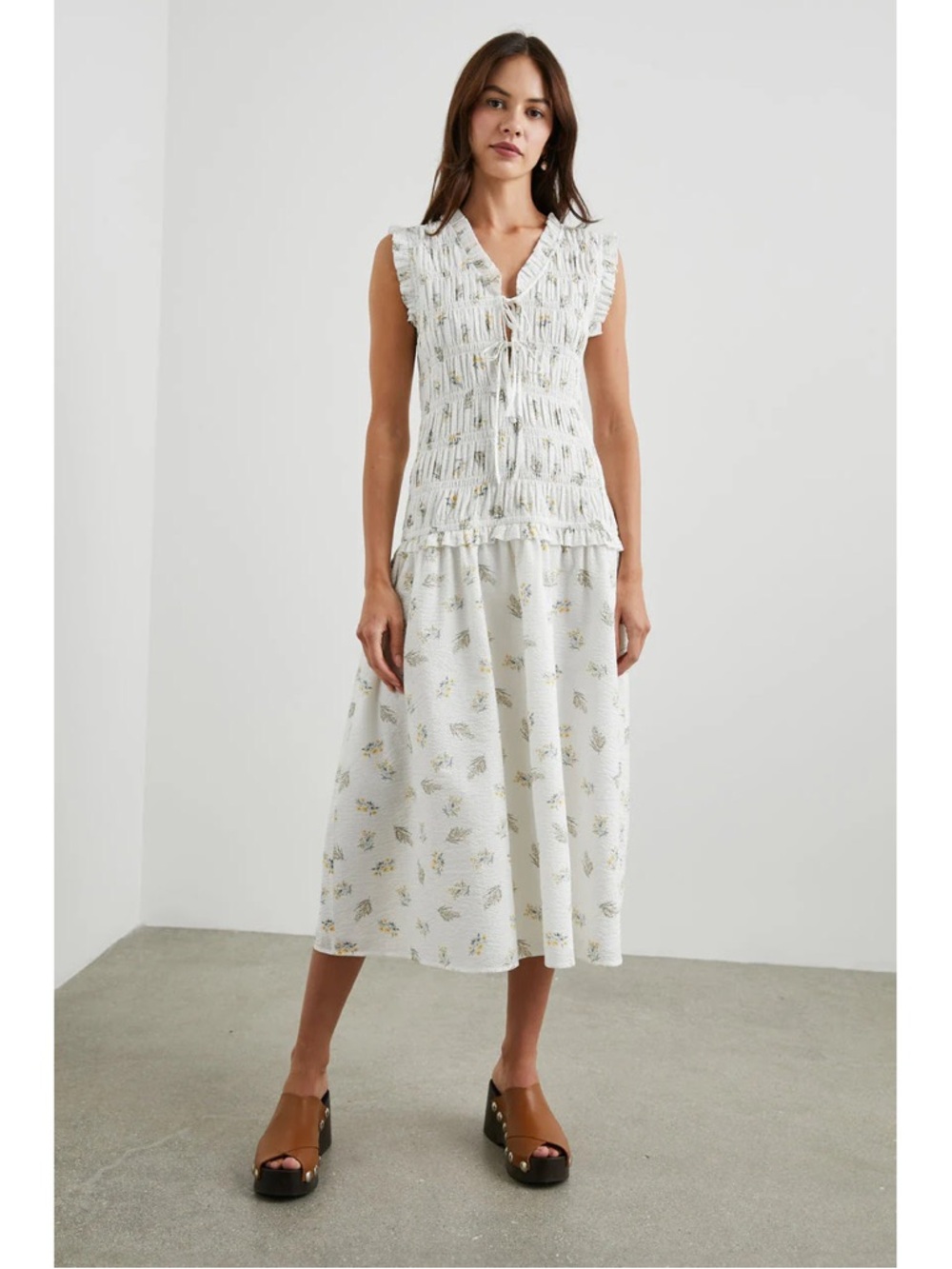 RAILS Smocked Midi Dress